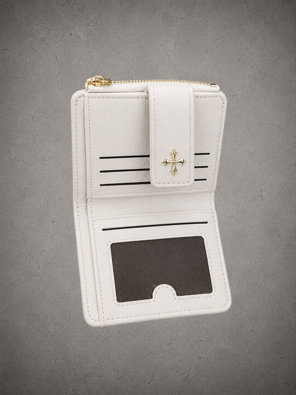 Gray Closet The Aurelia Wallet —Ivory