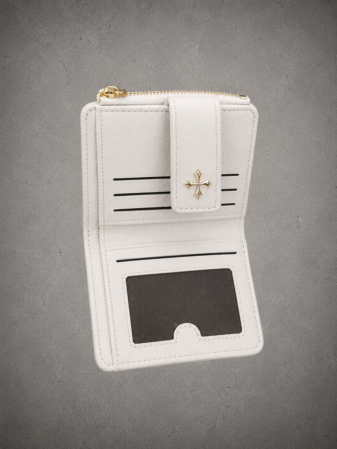 Gray Closet The Aurelia Wallet —Ivory