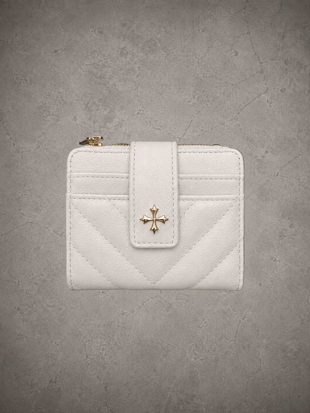 Gray Closet The Aurelia Wallet —Ivory