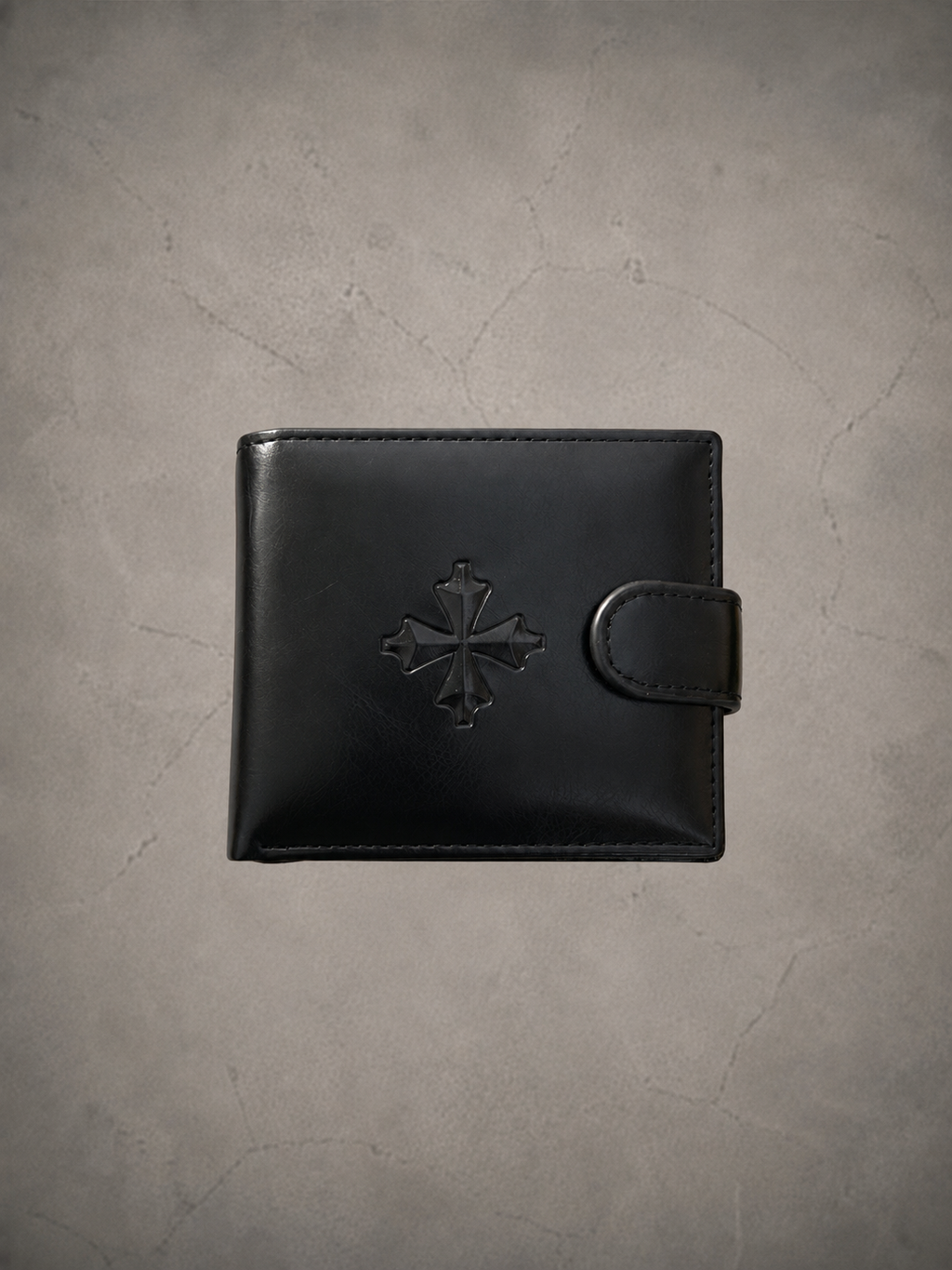 Gray Closet Cross Wallet -Black