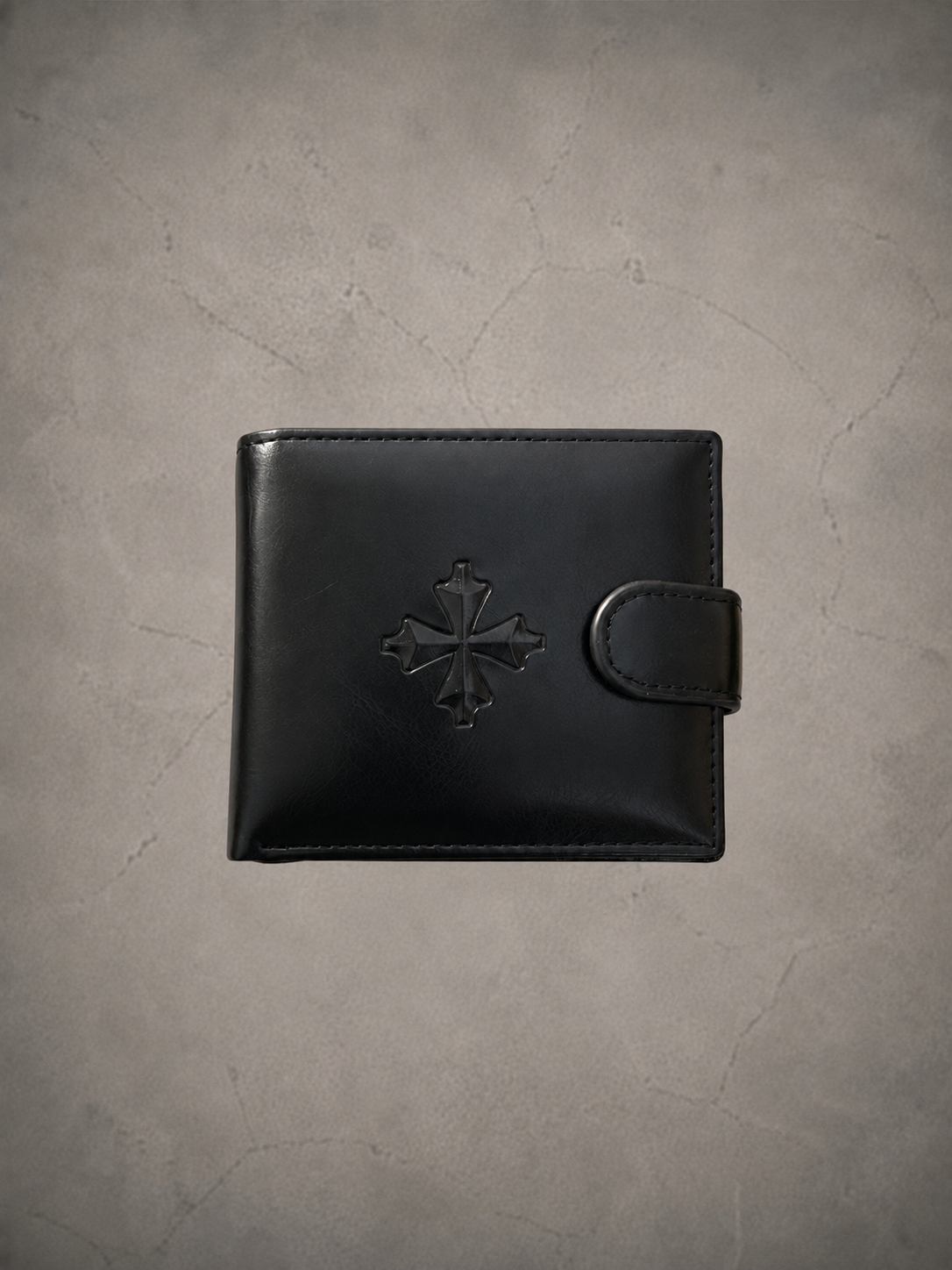 Gray Closet Cross Wallet -Black