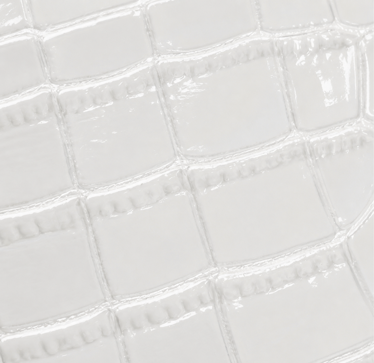 Gray Closet Croco Card Holder – White