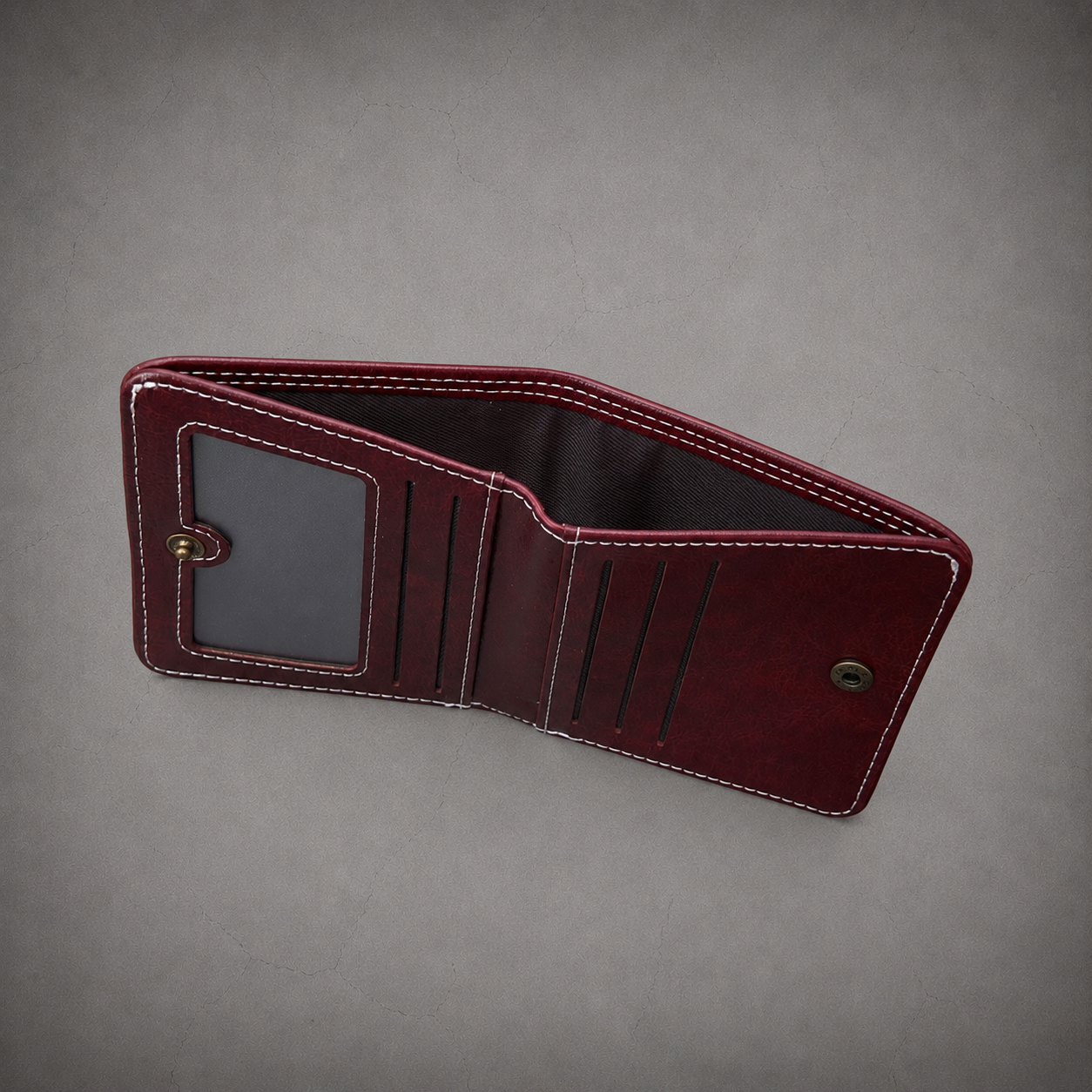 Gray Closet Essential Wallet – Burgundy