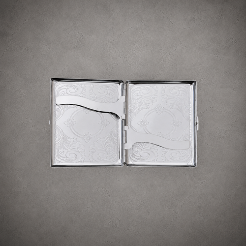 Gray Closet Chrome Cigarette Case