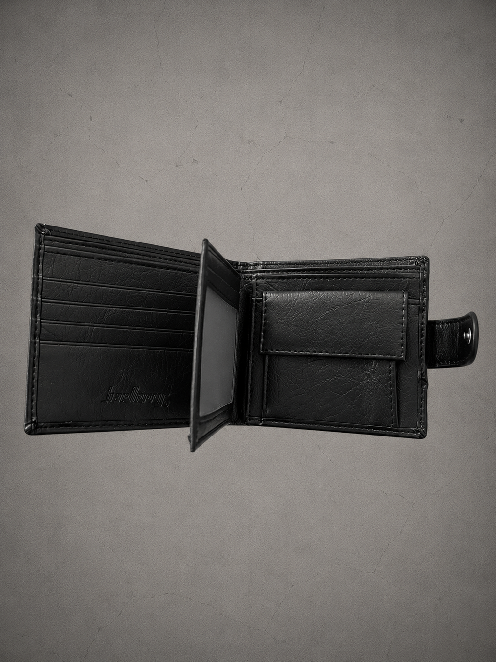 Gray Closet Cross Wallet -Black