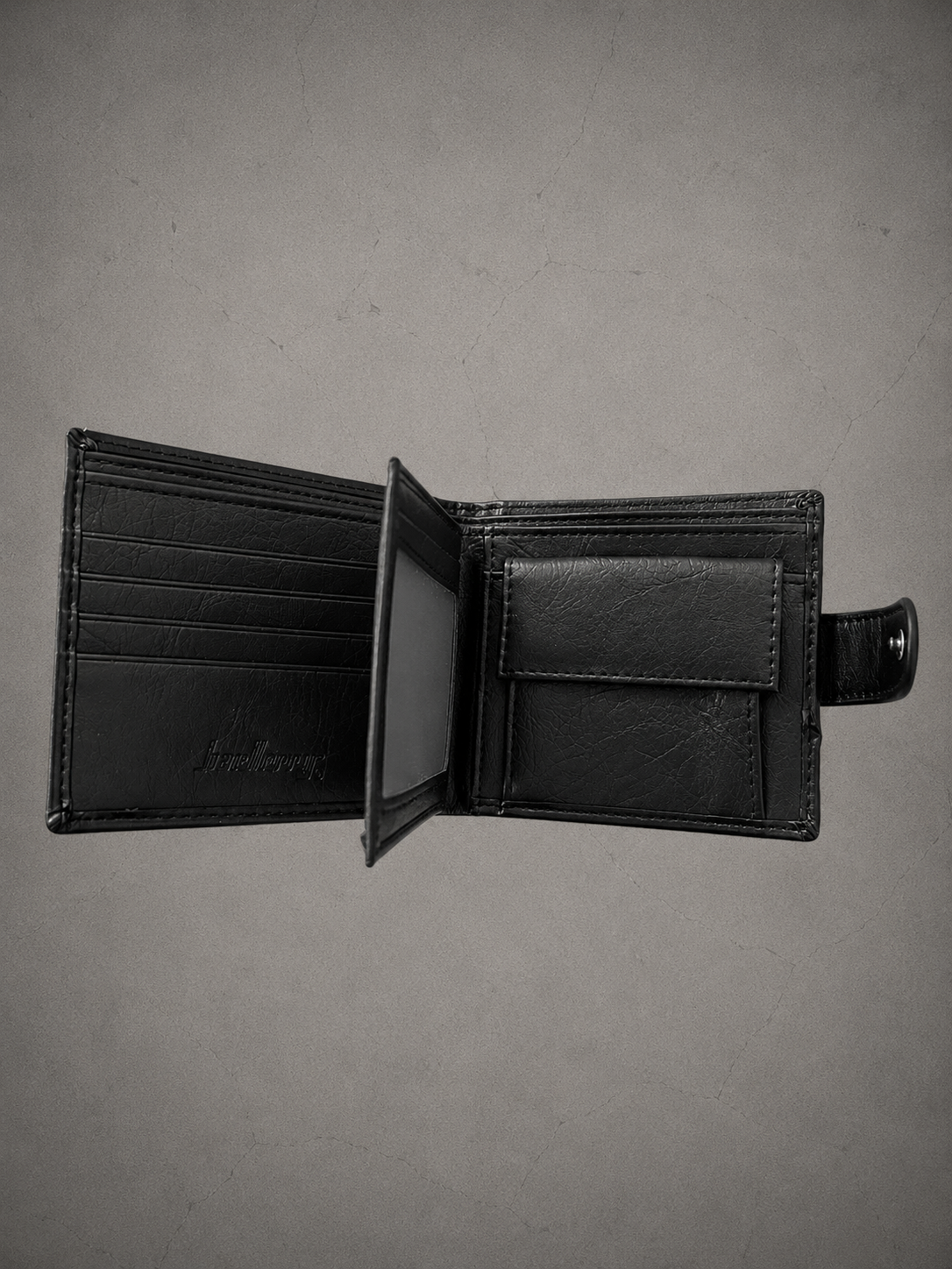 Gray Closet Cross Wallet -Black
