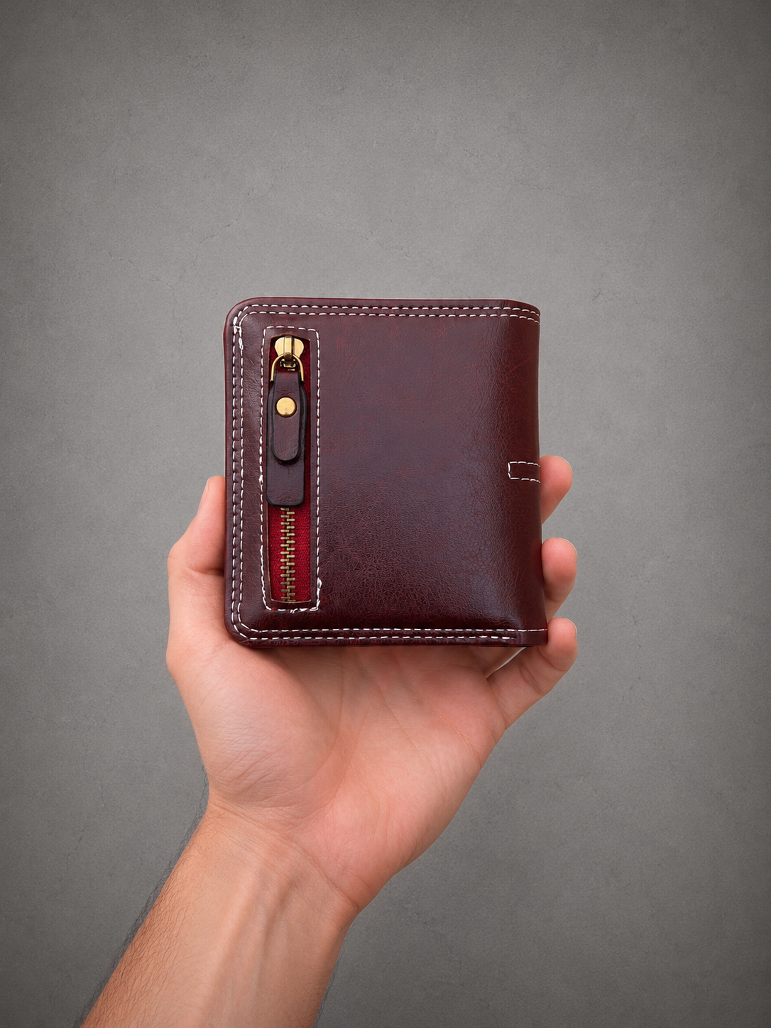 Gray Closet Essential Wallet – Burgundy