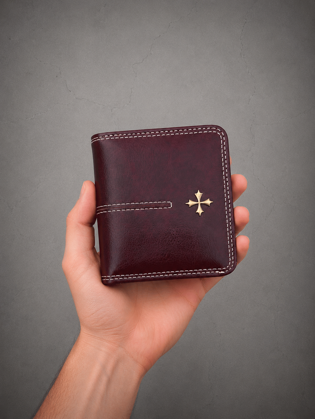 Gray Closet Essential Wallet – Burgundy