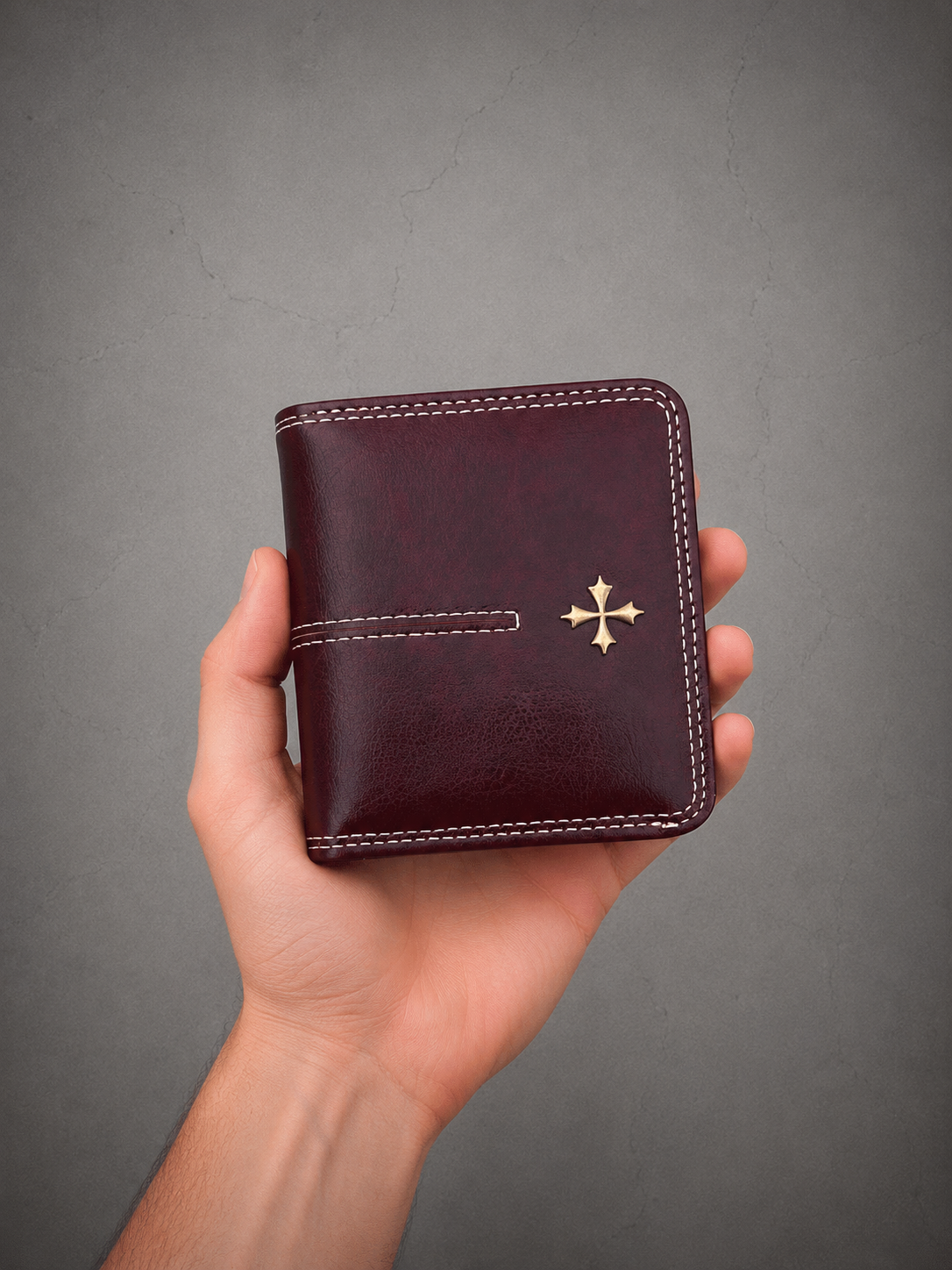 Gray Closet Essential Wallet – Burgundy